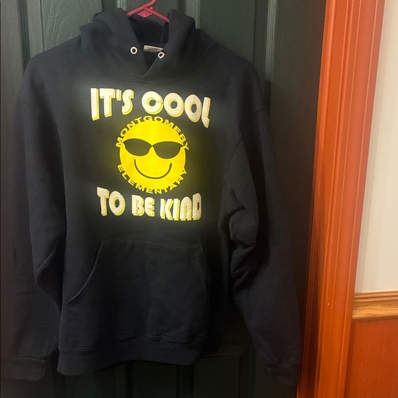 Black Hoodie with Yellow Graphic - Picture 1 of 5